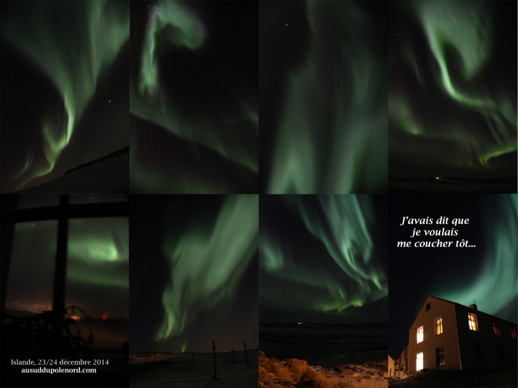 Christmas Northerm lights Iceland